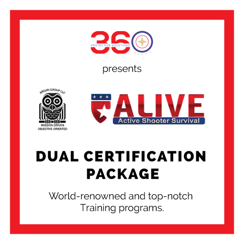 A person holding SAS® and A.L.I.V.E® dual certification badges, representing the comprehensive training and expertise gained from the SAS®/ALIVE® Dual Certification Package.