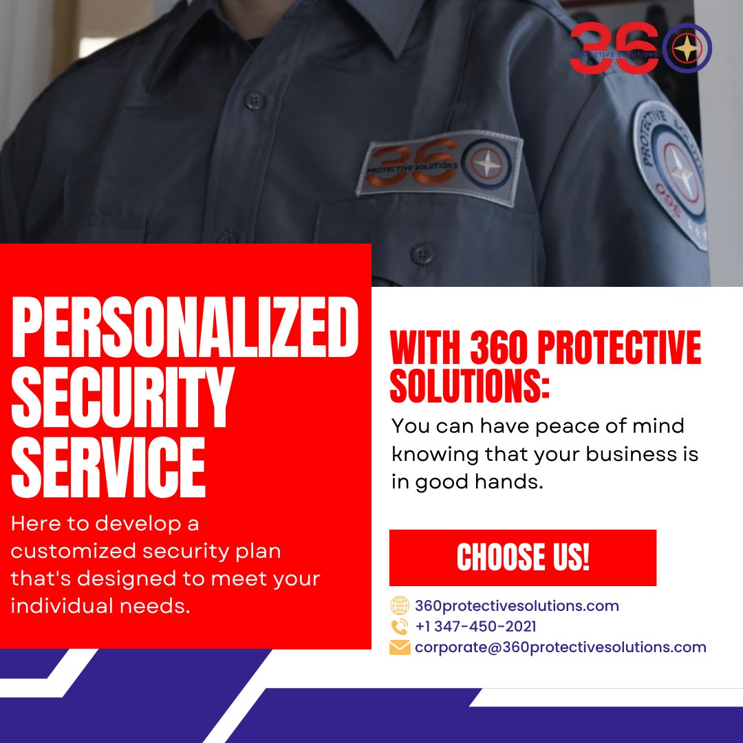 360 Protective Solutions security personnel securing an event in New York and New Jersey
