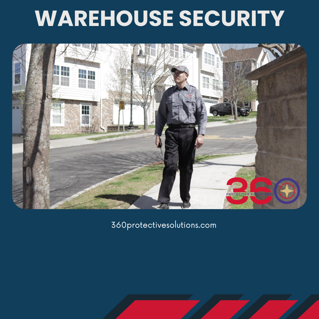 Image showing a secured warehouse with advanced security systems by 360 Protective Solutions.