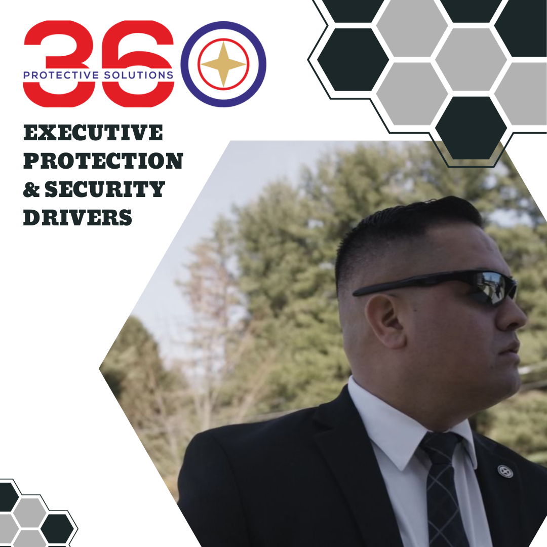 360 Protective Solutions logo - Leading experts in executive protection and security drivers for high-profile individuals