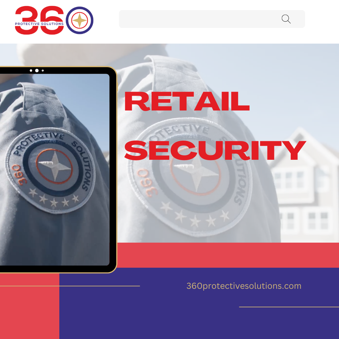 Illustration depicting improved security in a retail store by 360 Protective Solutions